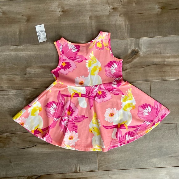 The Children's Place Baby Girls Sleeveless Tropical Print Skater Dress - Picture 5 of 6